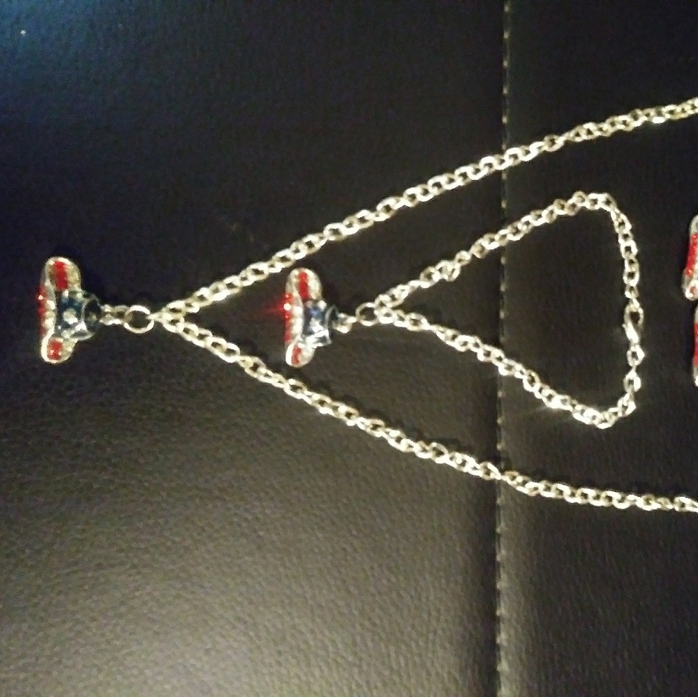 Patriotic Cowboy Boot Fashion Jewelry Set